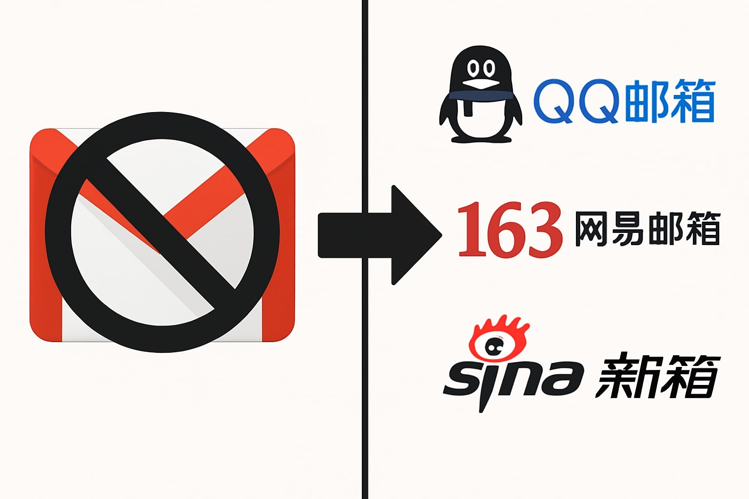 Gmail VPN访问示意图